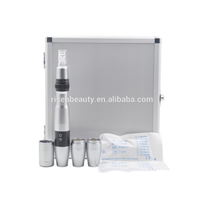 2020 New product LED phototherapy microneedle  derma pen with 2pcs rechargeable battery